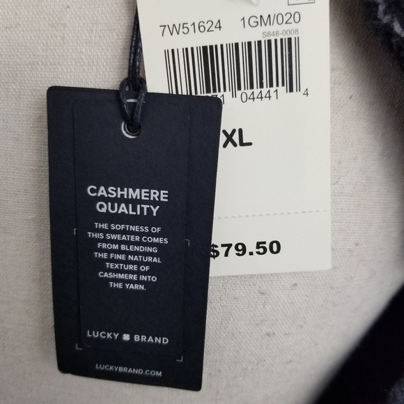 Lucky Brand Striped Cold Shoulder Knit Sweater - Picture 5 of 5